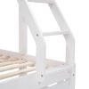 Full Over Twin & Twin Bunk Bed, Wood Triple Bunk Bed with Drawers and Guardrails