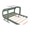 Twin Size Plane Shaped Platform Bed with Rotatable Propeller and Shelves