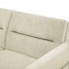 Loveseats Sofa Bed with Pull-out Bed;  Adjustable Back and Two Arm Pocket