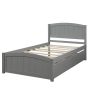 Twin size Platform Bed with Two Drawers