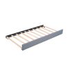 Upholstered Double Twin Size Daybed with Trundle and Drawer