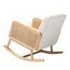 Trachin Rocking Chair with Rattan Arms
