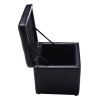 16 Inch Ottoman Pouffe Storage Box Lounge Seat Footstools
