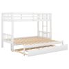 Twin over Pull-out Bunk Bed with Trundle