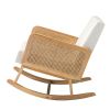 Trachin Rocking Chair with Rattan Arms