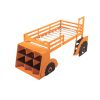 Twin Size Forklift Car-Shaped Loft Bed with Storage Shelves