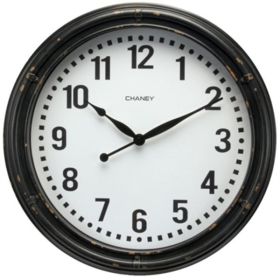 Chaney Instrument Wall Clock (Country of Manufacture: China, Color: Black, Material: Glass)